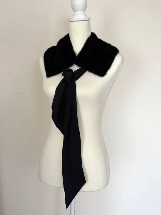 Fendi Fatipet Ribbon Shawl Black Scarf - Picture 6 of 13